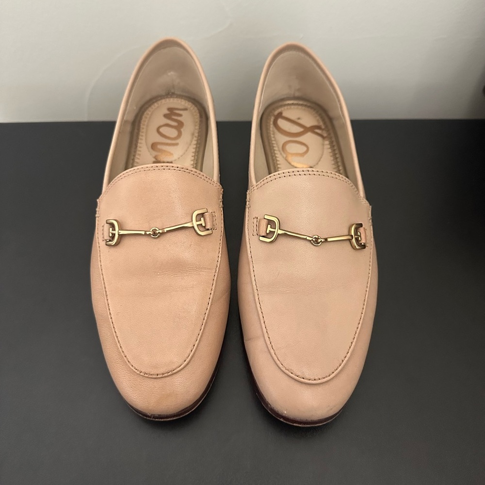 Sam Edelman Loraine Bit Loafer in Soft Beige Leather